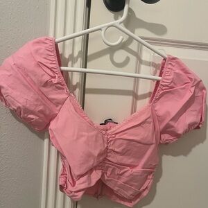 Pink crop top